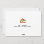 Dankbaar & Gezegend Thanksgiving Twee Foto Feestdagenkaart (Achterkant)