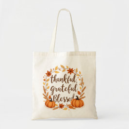 dankbaar gezegend tote bag