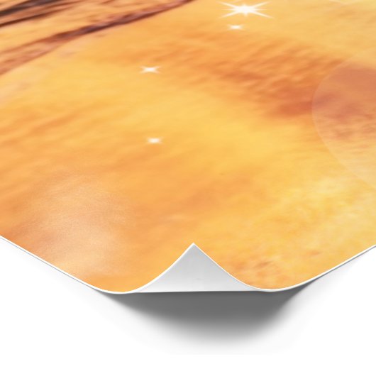 Dankbaar gezegend: vreugdevolle Beach Run Poste Perfect Poster (Hoek)