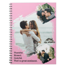 Dankbaar Gezegende Familie Foto Notitieboek