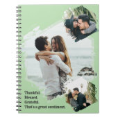 Dankbaar Gezegende Familie Foto Notitieboek (Voorkant)