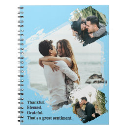 Dankbaar Gezegende Familie Foto Notitieboek