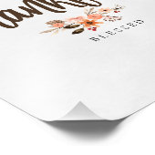 Dankbaar, gezegende Thanksgiving Foto Afdruk (Hoek)