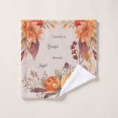 Dankbaar Grategul Gezegend Bloemen Thanksgiving Bad Handdoek (Wasdoekje)