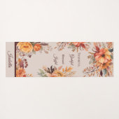 Dankbaar Grategul Gezegend Bloemen Thanksgiving Yogamat (Achterkant (horizontaal))