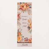 Dankbaar Grategul Gezegend Bloemen Thanksgiving Yogamat (Achterkant)