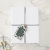 Dankbaar Groen Botanisch Cadeaulabel (Met Touw)