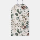 Dankbaar Groen Botanisch Cadeaulabel (Achterkant)