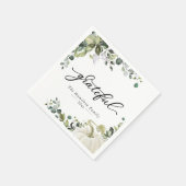 Dankbaar Groen Eucalyptus Thanksgiving-diner Servet (Hoek)