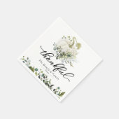 Dankbaar Groene Witte Pompoen Thanksgiving Servet (Hoek)