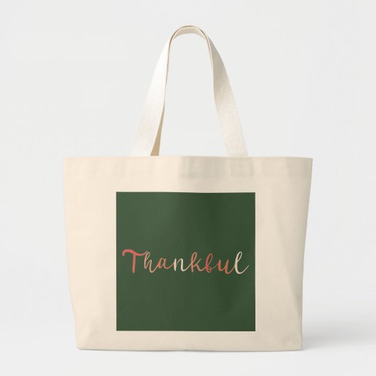 dankbaar grote tote bag (Voorkant)
