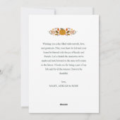 DANKBAAR | Happy thanksgiving fotokaart Feestdagenkaart (Achterkant)