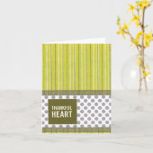 Dankbaar Hart 4 "x 5.6 " Kaart (Gele Bloem)