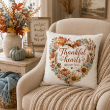 Dankbaar Hart Blauwe Herfst Decoratie