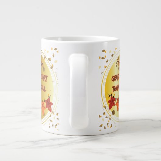 Dankbaar Hart Dankbare Ziel  Grote Koffiekop (Achterkant)