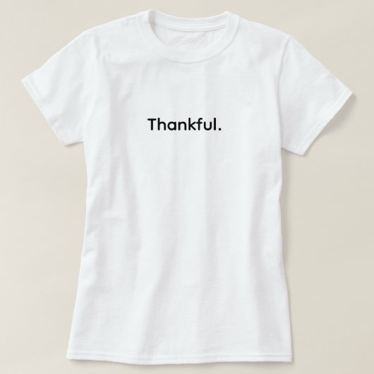 Dankbaar Hart – Eenvoudig Dankbaarheidsontwerp T-shirt (Design voorkant)