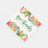 Dankbaar hart Herfst verlaat Thanksgiving grens Servet (Hoek)