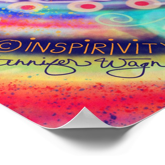  dankbaar hart Quote Inspirivity Poster (Hoek)