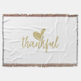 dankbaar hart thanksgiving deken