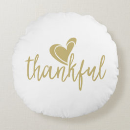 dankbaar hart thanksgiving rond kussen