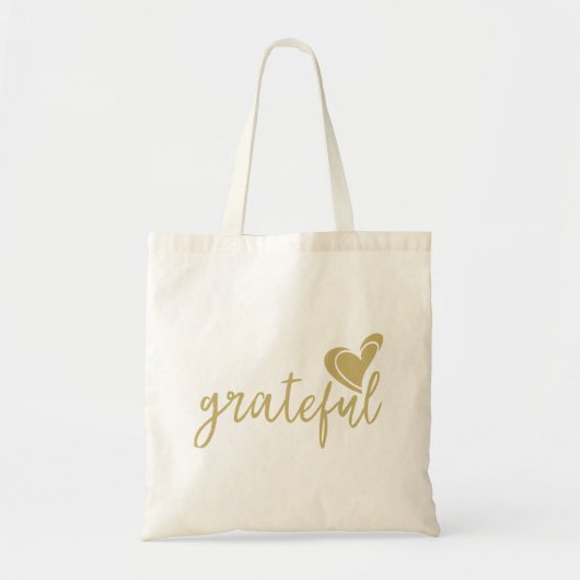 dankbaar hart tote bag (Voorkant)