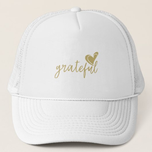 dankbaar hart trucker pet (Voorkant)