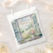 Dankbaar hart waterverf bloemenvenster bedankzakje (Geknipt)