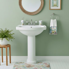 Dankbaar hart waterverf bloemenvenster handdoek