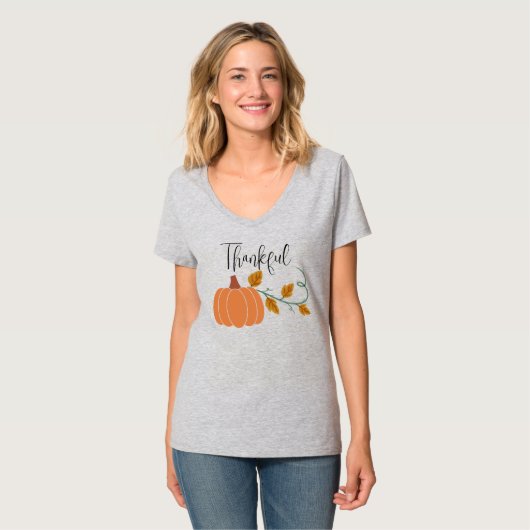Dankbaar Harvest-Dankbaarheid T-Shirt (Voorkant volledig)