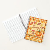 Dankbaar Herfst Geplaatst Custom Notitieboek (Binnen)