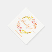 Dankbaar Herfst Herfst Kleuren Moderne Thanksgivin Servet (Hoek)