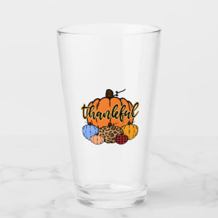 Dankbaar Herfst Pompoenen Ontwerp Glas