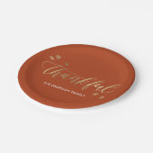 Dankbaar Herfst Thanksgiving Partij Borden Papieren Bordje (Gekanteld)