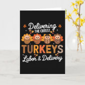 Dankbaar Het Bezorgen Van De Schattigste Turkije A Kaart (Gele Bloem)