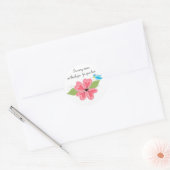 Dankbaar in elk seizoen ronde sticker (Envelop)