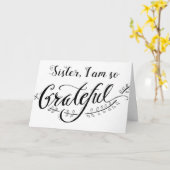 *DANKBAAR* JE BENT MIJN ZUSJE GELUKKIG VERJAARDAG KAART (Gele Bloem)