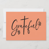 dankbaar kaart (Voorkant)