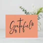 dankbaar kaart (Staand voorkant)