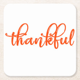 dankbaar kartonnen onderzetters