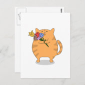 Dankbaar Kat Briefkaart (Voorkant / Achterkant)