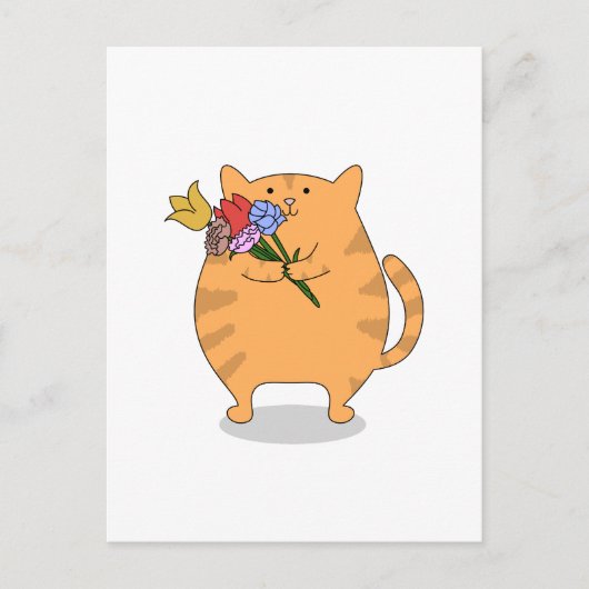 Dankbaar Kat Briefkaart (Voorkant)