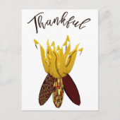 Dankbaar - Kleurrijke Herfst Mais Briefkaart (Voorkant)