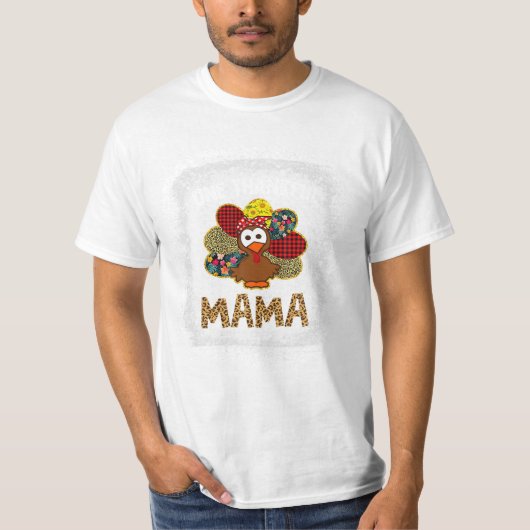 Dankbaar MAMA Shirt Bleach Turkije (Voorkant)