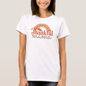 Dankbaar Mama Sinaasappel Regenboog Mama en Ik Mat T-shirt (Voorkant)