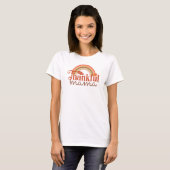 Dankbaar Mama Sinaasappel Regenboog Mama en Ik Mat T-shirt (Voorkant volledig)