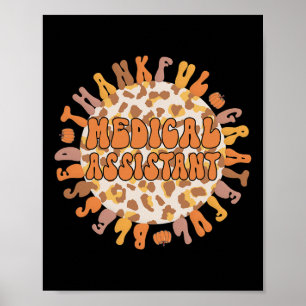 Dankbaar Medisch Assistent Thanksgiving Med Assist Poster