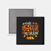 Dankbaar Memaw Fun Herfst herfst Thanksgiving Magneet (Voorkant / Achterkant)
