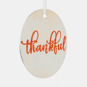 dankbaar metalen ornament (Voorkant Rechts)