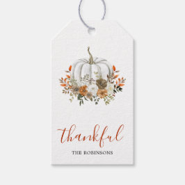 Dankbaar Modern Thanksgiving Cadeaubijschrift Cadeaulabel