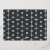 Dankbaar moderne minimale elegante script fo folie feestdagenkaart (Achterkant)